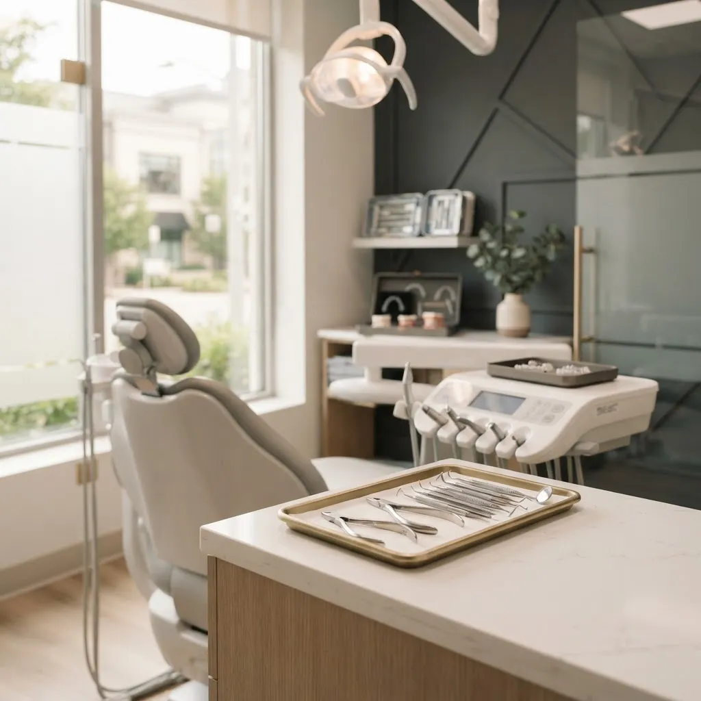 Editorial image of a calm, modern orthodontic clinical environment